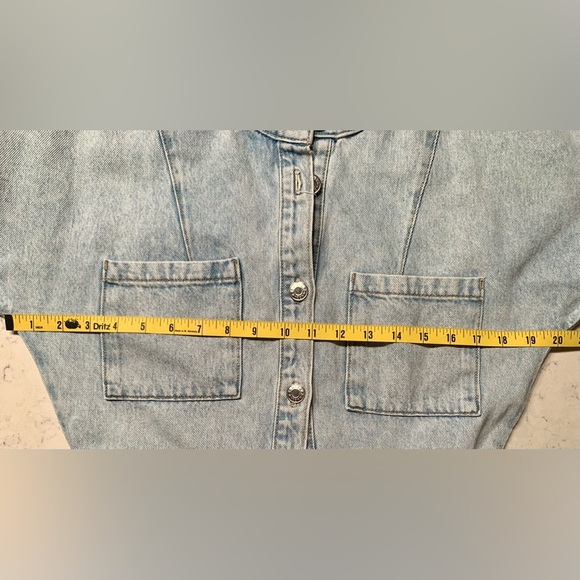 Mango Light Blue Denim Women's Overalls NWT - S - Picture 7 of 9